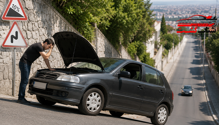 امداد خودرو پژو پارس در تاکستان